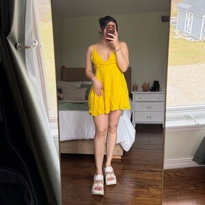 Yellow summer dress